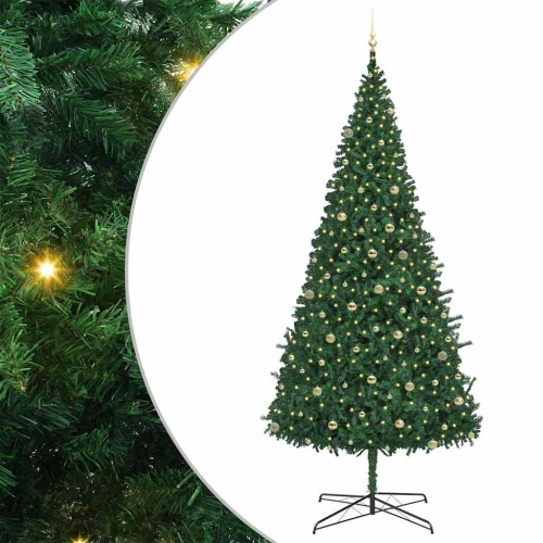 Ziemassvētku Eglīte Zaļa 400 Cm Pvc Vidaxl