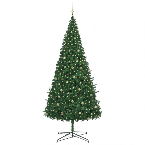 Ziemassvētku Eglīte Zaļa 400 Cm Pvc Vidaxl