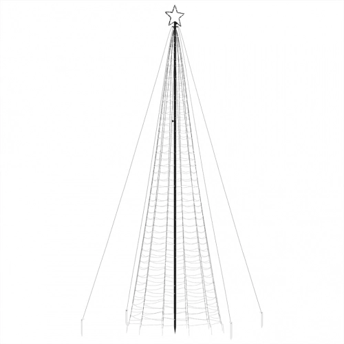 Ziemassvētku Eglītes Dekorācija, 1534 Led, Vēsi Baltas, 500 Cm Vidaxl