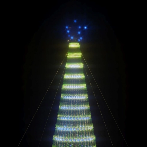 Ziemassvētku Eglītes Dekorācija, 1544 Zilas Led, 500 Cm Vidaxl
