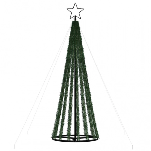 Led Ziemassvētku Eglīte 275 Led Auksti Balts 180 Cm Vidaxl