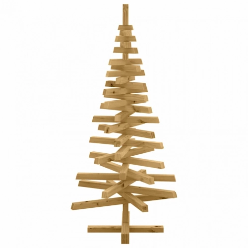 Ziemassvētku Koki Ar Statīvu Brūna 120 Cm Priedes Masīvkoks Vidaxl
