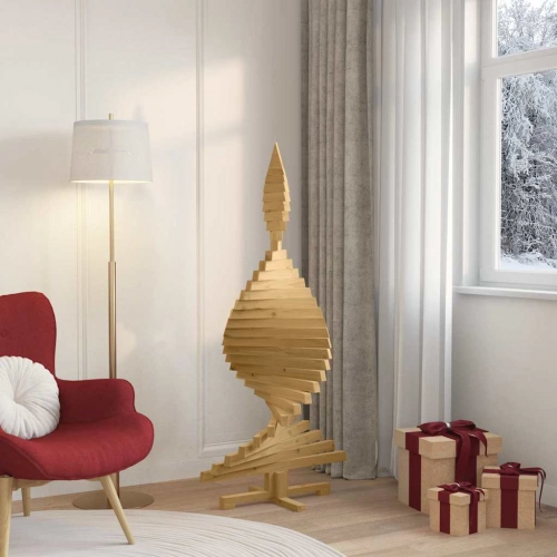 Ziemassvētku Koki Ar Statīvu Brūna 150 Cm Priedes Masīvkoks Vidaxl
