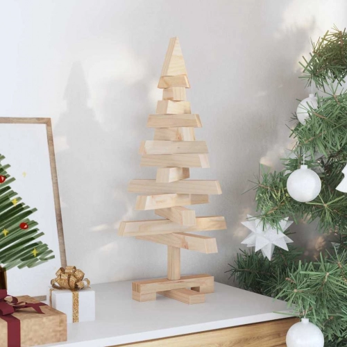 Ziemassvētku Koki Ar Statīvu Dabiska 60 Cm Priedes Masīvkoks Vidaxl