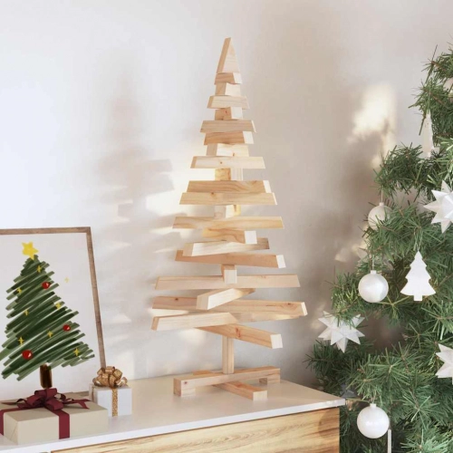 Ziemassvētku Koki Ar Statīvu Dabiska 90 Cm Priedes Masīvkoks Vidaxl