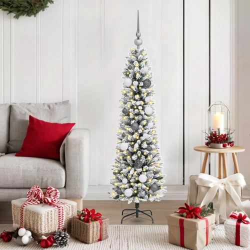 Ziemassvētku Koks Balta 150 Cm Pvc Vidaxl