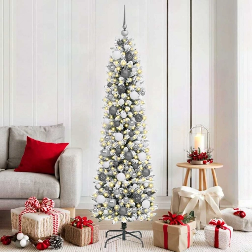 Ziemassvētku Koks Balta 180 Cm Pvc Vidaxl