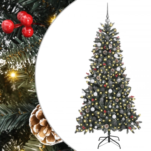 Ziemassvētku Koks Zaļa 210 Cm Pvc Vidaxl