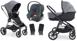 Baby Jogger City Sights Dark Slate + Cybex Aton B2 i-Size + Адаптеры Детская коляска 3в1