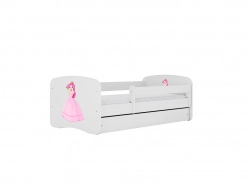 Bed babydreams blue princess with drawer with mattress 180/80