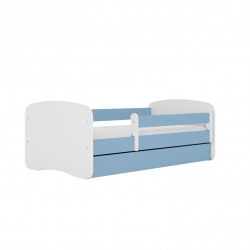 Bed babydreams blue without pattern with drawer with mattress 180/80