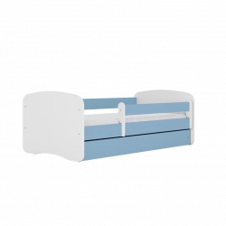 Bed babydreams blue without pattern without drawer with mattress 180/80