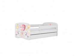 Bed babydreams pink balloon without drawer with mattress 140/70