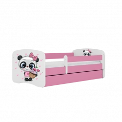 Bed babydreams pink panda without drawer with mattress 160/80