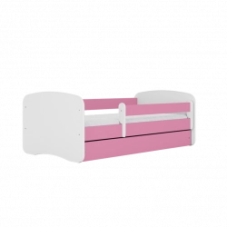 Bed babydreams pink without pattern with drawer with mattress 180/80