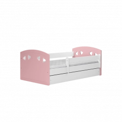 Bed Julia mix pale pink without drawer with mattress 140/80