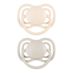 Canpol Babies Smoczek Silikonowy Symetryczny Dental Air 2 szt 6-18m 23/229_cre