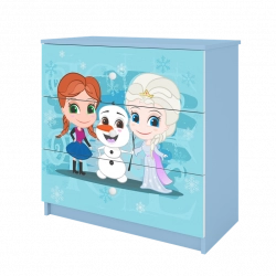 Chest of drawers babydreams blue frozen land