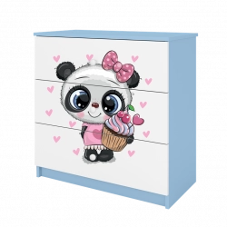 Chest of drawers babydreams blue panda