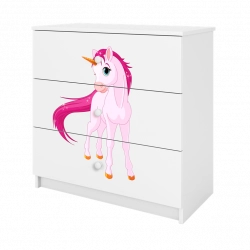 Chest of drawers babydreams white horse