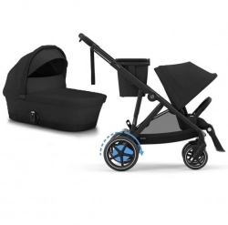 Cybex E-Gazelle S Moon Black Коляска для двойняшек