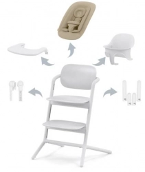 Cybex Lemo 4in1 All White Barošanas krēsliņš
