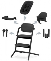 Cybex Lemo 4in1 Stunning Black Barošanas krēsls