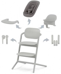 Cybex Lemo 4in1 Suede Grey Barošanas krēsls
