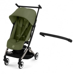 Cybex Libelle 2025 Moss Green Pastaigu rati + Cybex Aizsargbarjera