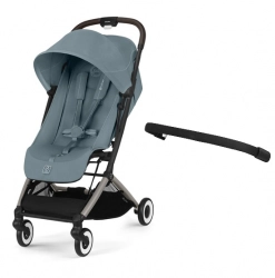 Cybex Orfeo Stormy Blue 2025 Pastaigu rati + Cybex aizsargbarjera