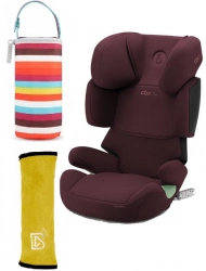 Cybex Solution X I-Fix Fotelik Samochodowy 15-50 kg Rumba Red + Nakładka Na Pas + Termoopakowanie