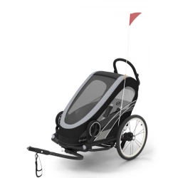 Cybex Zeno Bike All Black Спортивная коляска для бега Лыж - Велосипедный прицеп 4in1