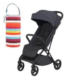 Espiro Just 117 Graphite Berry Прогулочная коляска + Canpol Babies Термо сумка