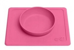 EZPZ Silikonowa Miseczka z Podkładką 2w1 Mini Bowl Różowa