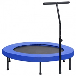 Fitnesa Batuts Ar Rokturi Un Aizsargapmali, 122 Cm Vidaxl