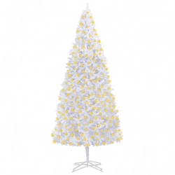 Izgaismota Ziemassvētku Egle, Balta, 400 Cm Vidaxl