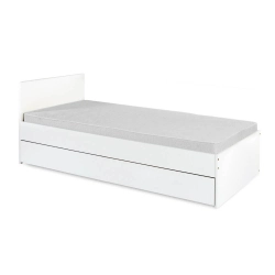 Jauniešu gulta ar veļas kasti Klups DALIA WHITE-GREY 200×90