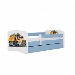 Bērnu gulta Blue Truck ar kasti ar matraci 180/80