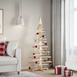 Koka Ziemassvētku Eglīte Dekorēšanai, 150 Cm, Priedes Masīvkoks Vidaxl
