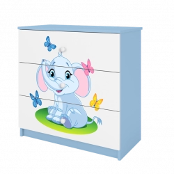 Komoda babydreams niebieska słonik