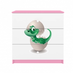 Komoda babydreams różowa mały dino