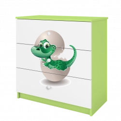 Komoda babydreams zielona mały dino