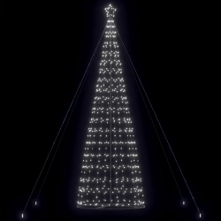 Led Ziemassvētku Eglīte 1534 Led Auksti Balta 503 Cm Vidaxl