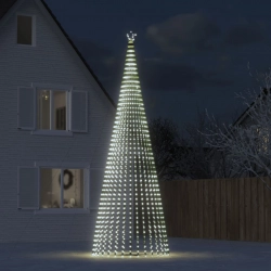 Led Ziemassvētku Eglīte 1544 Led Auksti Balts 500 Cm Vidaxl