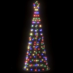 Led Ziemassvētku Eglīte 200 Led Krāsains 182 Cm Vidaxl
