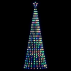 Led Ziemassvētku Eglīte 475 Led Krāsains 247 Cm Vidaxl