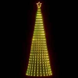 Led Ziemassvētku Eglīte 475 Led Silti Balta 247 Cm Vidaxl