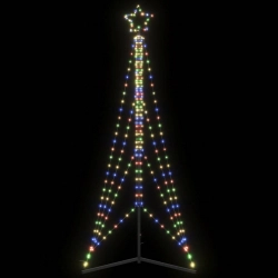 Led Ziemassvētku Eglīte 483 Led Krāsains 240 Cm Vidaxl