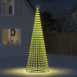 Led Ziemassvētku Eglīte 688 Led Silti Balta 300 Cm Vidaxl