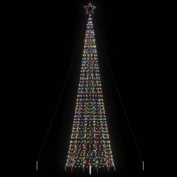 Led Ziemassvētku Eglīte Ar Tapas 1534 Led Krāsains 500 Cm Vidaxl